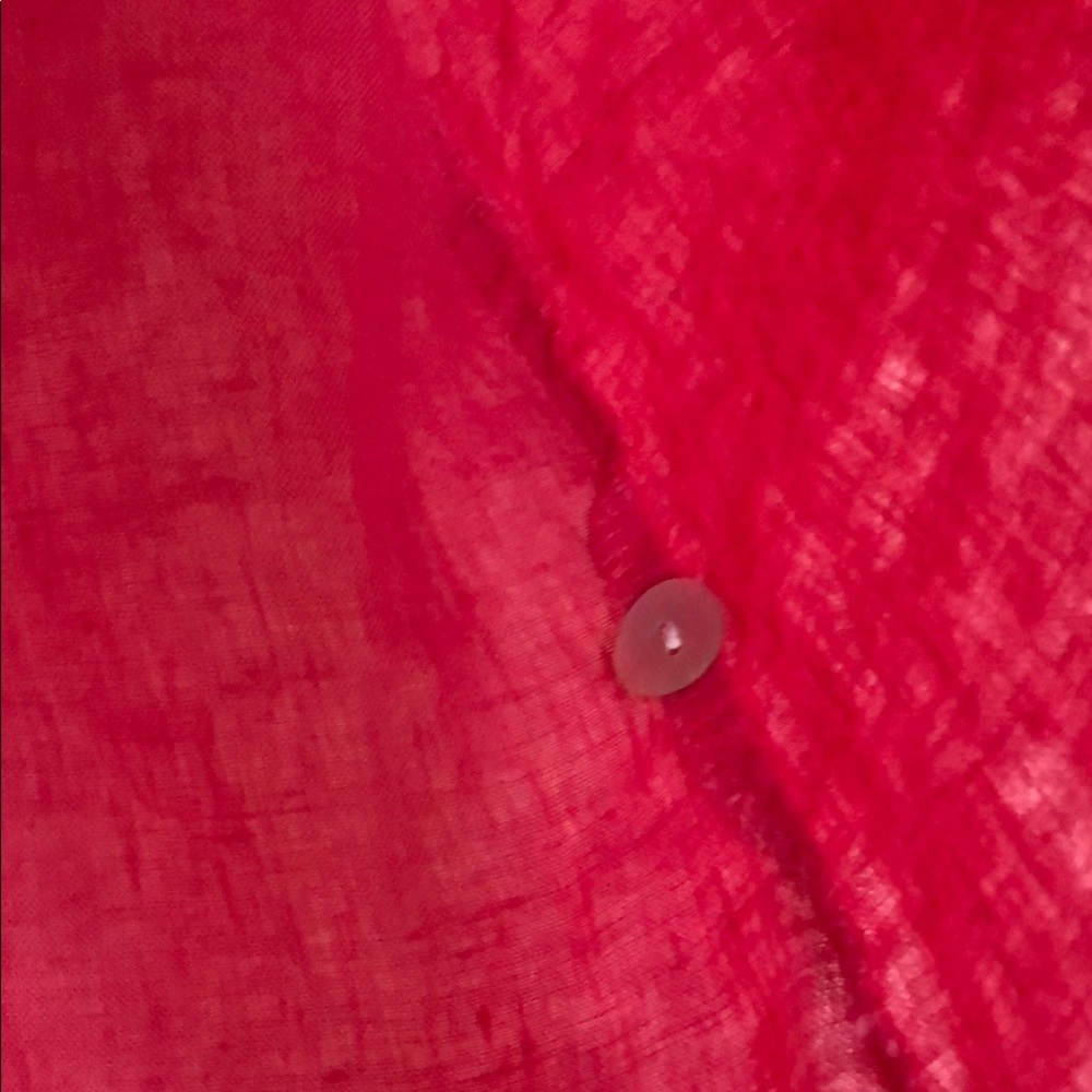 Flax Vibrant Pink Linen Blouse - Picture 5 of 7